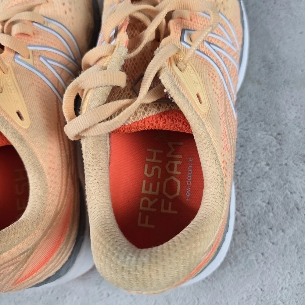 Womens Neq Balance 680 Fresh Foam Running Shoes Sz 8 Orange - Picture 4 of 9